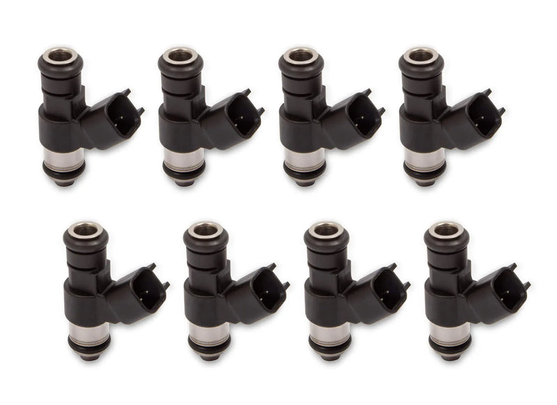 Holley EFI Flow Matched 220PPH Fuel Injector Kit - Eight Pack PICO/EV6 Style - High Impedance - Flow Matched