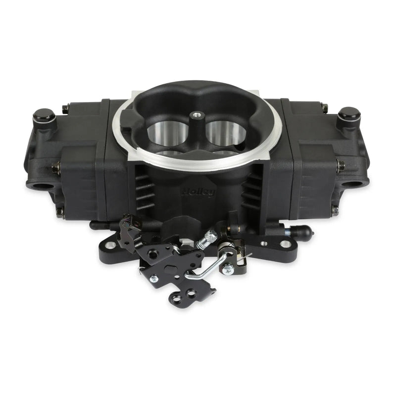 Holley EFI Terminator X Stealth 4150 Air Valve - Black 4150 Flange Throttle Body - Compatible w/ MPFI Intake Manifolds