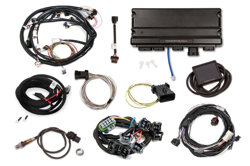 Holley EFI Terminator X Max - Ford MPFI Kit Universal MPFI Main Harness - 92-97 4R70W Transmission Control - Ford S...