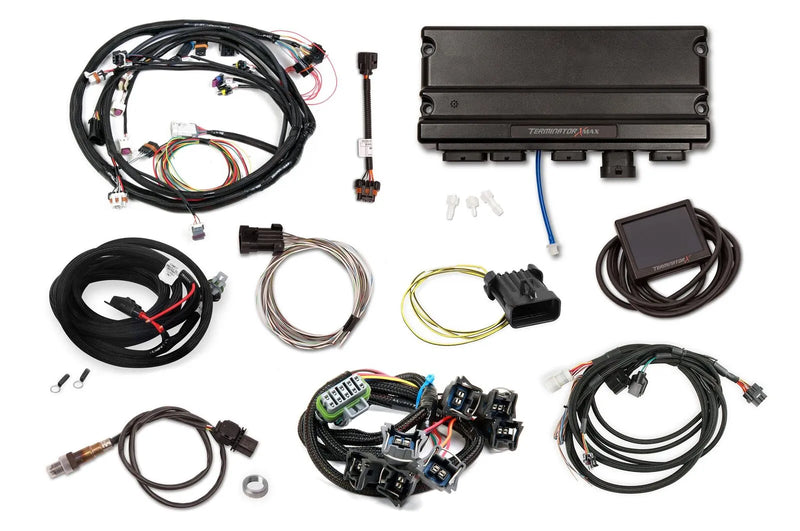 Holley EFI Terminator X Max - Ford MPFI Kit Universal MPFI Main Harness - GM 4L60E/80E Transmission Control - Ford...