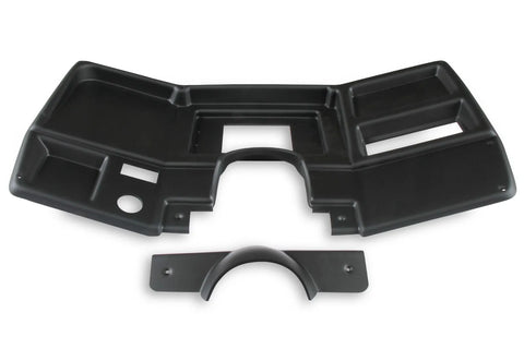 Holley EFI Dash Bezels for the 7" Dashes 1973-1983 CHEVY/ GMC TRUCK BLACK DASH PANEL no A/C vents — fits Chevrolet C20