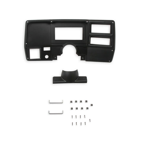 Holley EFI Dash Bezels for the 6.86" Dashes 1973-1983 CHEVY/ GMC TRUCK BLACK DASH PANEL w/A/C vent Openings — fits...