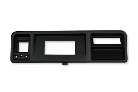 Holley EFI Dash Bezels for 6.86" PRO Dashes 1973-1979 Ford Truck - 6.86" Dash Panel - Black - With A/C Vents — fits...