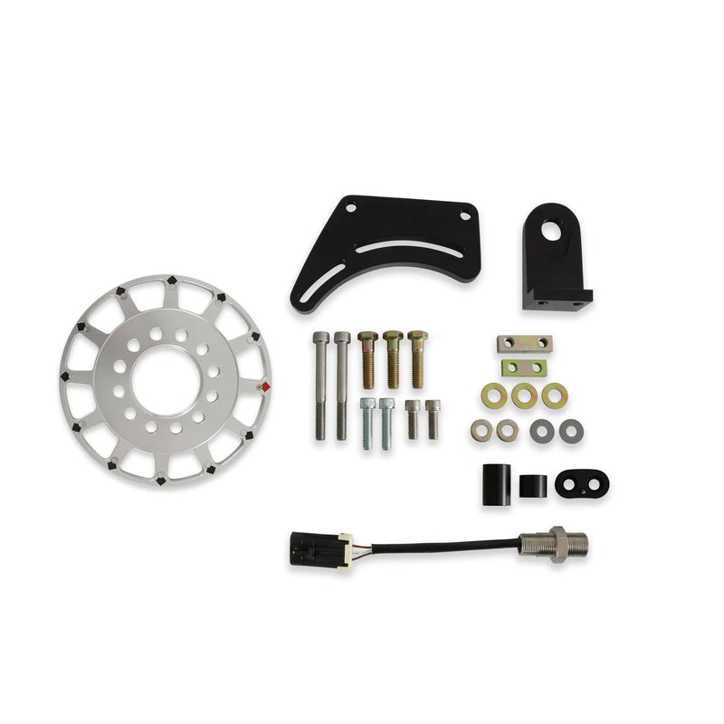 Holley EFI 7-Inch 12-1X Crank Trigger Kit, Coyote, Hall Effect For Coyote, Requires Custom Ignition Type in Software.