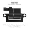 Holley EFI Igntion Coil Remote Relocation Bracket, Black Finish, Pair Gen III Truck Coil Body, Remote Relocation Sy... (image