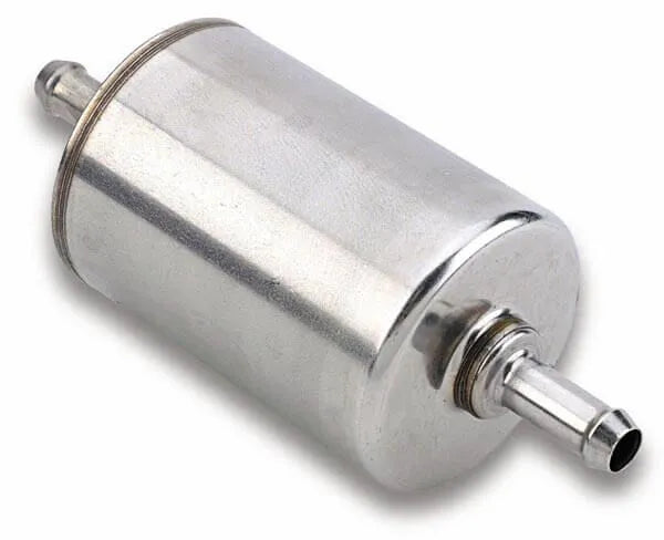 Holley EFI Fuel Filter 10 micron post filter with dual 3/8" barbs.