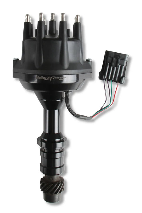 Holley EFI Dual Sync Oldsmobile Distributor, Black Black - Plug and Play with