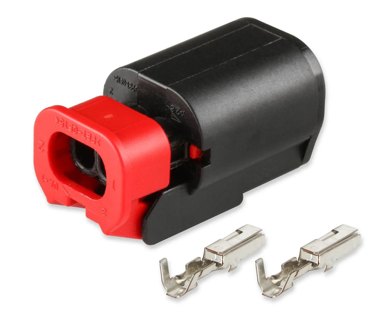 Holley EFI HEMI Coolant Temperature Sensor Connector 1.5MM YESC, 2 PIN CONNECTOR