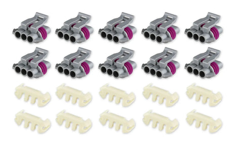 Holley EFI LS Manifold Air Pressure Sensor AND 24x Crank Connector METRIPACK, 3 CAVITY, FEMALE, GREY
