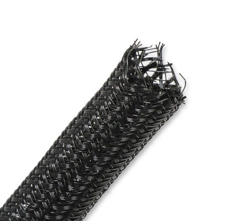 Holley EFI F6 Split Wire Loom - 3/8 Inch 10 Feet, Black, 3/8" Braided F6 Split Wire Loom