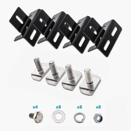Hardkorr Roof Rack Mounting Brackets for Fixed Solar Panel