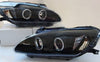 Black LED Angel-Eyes Projector Headlights to suit Honda S2000 AP1 1999-2003 — image 1