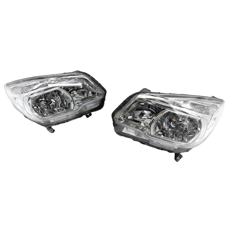 Pair Head light Lamp Fit For Holden Colorado RNon-Projector 06/2012-06/2016