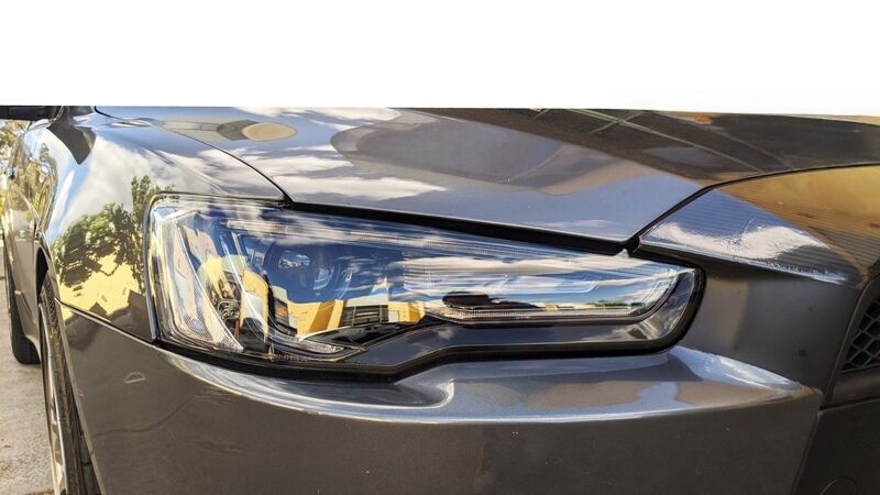 3D Neon LED DRL Projector Headlights to suit Mitsubishi Lancer CJ EVO X VRX 2007-2017 — image 1