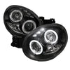 Black LED Angel Eyes Projector Headlights to suit Subaru Impreza WRX STI GD Bugeye 2000-2002 — image 1