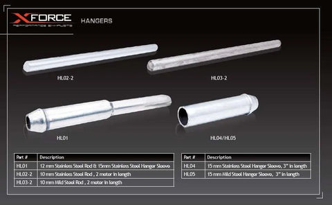 XForce 15 mm Stainless Steel Hanger Sleeve - 3in in length
