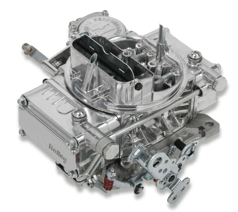 Holley Street Warrior Carburetor 600 CFM - 4160 - Vacuum Secondaries - Shiny - Gasoline