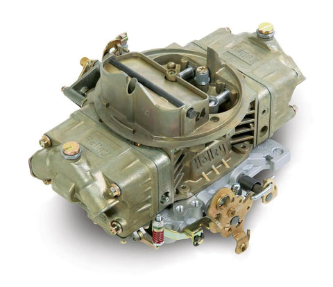 Holley Double Pumper Carburetor 600 CFM - 4150 - Mechanical Secondaries - Gold Dichromate - Gasoline