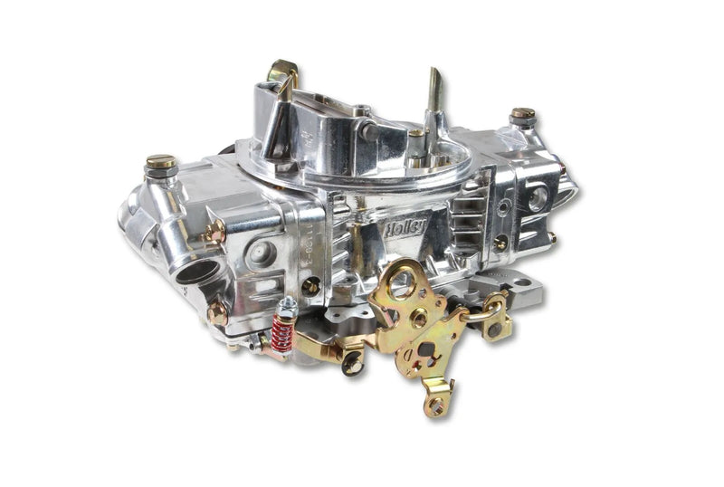 Holley Aluminum Double Pumper Carburetor 650 CFM - 4150 - Mechanical Secondaries - Shiny - Gasoline