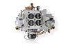 Holley Aluminum Double Pumper Carburetor 750 CFM - 4150 - Mechanical Secondaries - Shiny - Gasoline