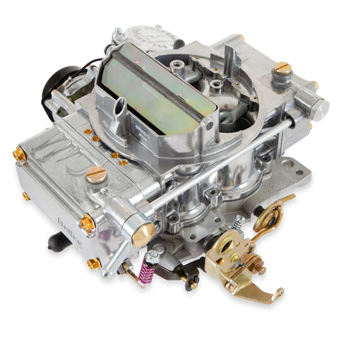 Holley Aluminum Spread-Bore Carburetor 650 CFM - 4175 - Vacuum Secondaries - Polished Aluminum - Gasoline , Replace...