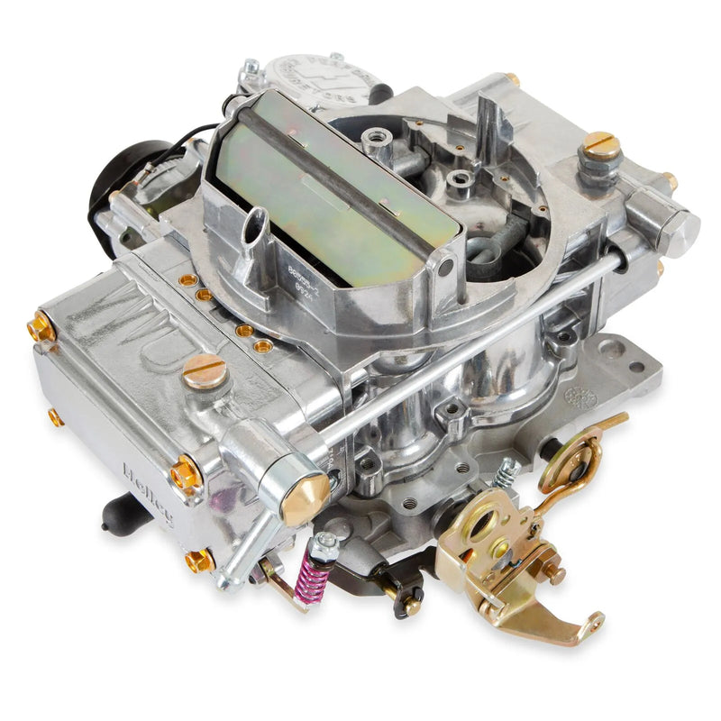 Holley Aluminum Spread-Bore Carburetor 650 CFM - 4175 - Vacuum Secondaries - Polished Aluminum - Gasoline , Replace...