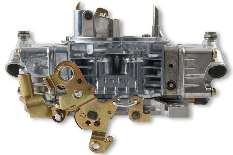 Holley Supercharger Double Pumper Carburetor - Draw-Thru 750 CFM - 4150 - Mechanical Secondaries - Shiny - Gasoline