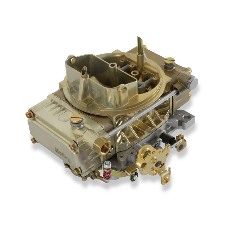 Holley Tunnel Ram Carburetor 450 CFM - 4160 - Mechanical Secondaries - Gold Dichromate - Gasoline