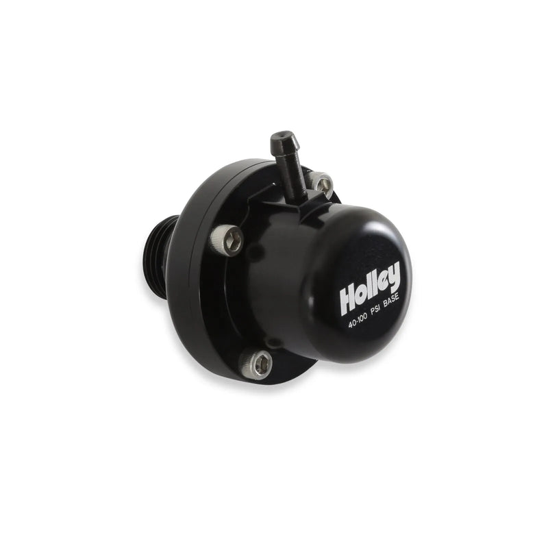Holley DIRECT MOUNT FUEL PULSE DAMPER FUEL PULSE DAMPER, 8AN, EXTENDED RANGE 40-100 PSI