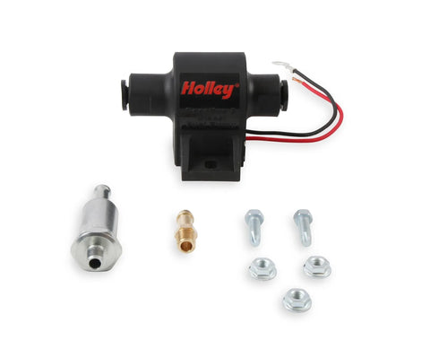 Holley 32 GPH MIGHTY MITE ELECTRIC FUEL PUMP, 4-7 PSI Street Carbureted Applications Compatible with all fuels and...