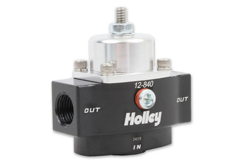 Holley HP Billet Carbureted Fuel Pressure Regulator Street/Strip Carbureted Applications Two Port Adjustable from 4...