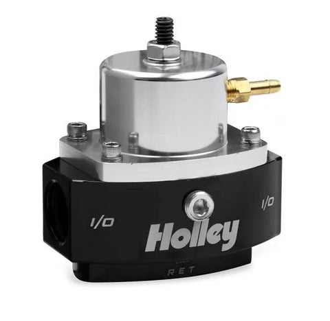 Holley Adjustable Billet By-Pass Regulator-3/8" NPT Adjustable billet by-pass return style fuel pressure regulator 3/8" NPT Boost Reference - 1:1