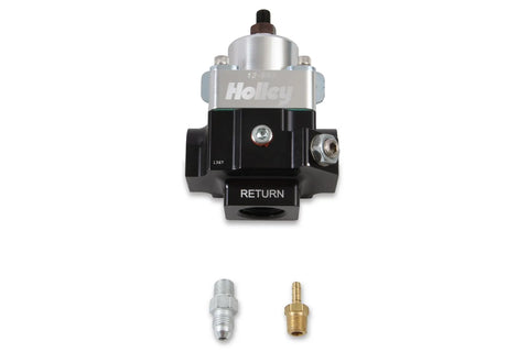 Holley Double Adjustable Fuel Regulator 2 Port Double Adjustable Regulator 10AN Adjustable from 4-9 PSI