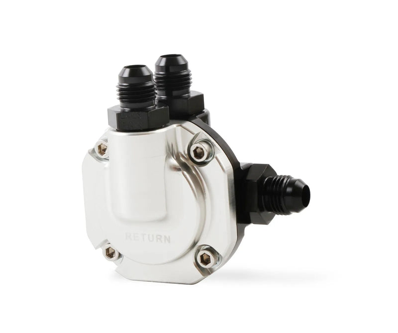 Holley Billet EFI Return Style Fuel Pressure Regulator EFI Return Style Regulator 59.5 PSI Black/Clear Finish