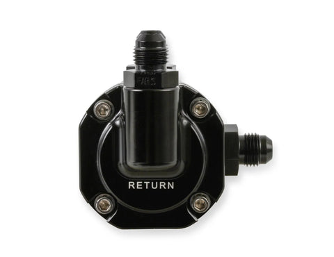 Holley Billet EFI Return Style Fuel Pressure Regulator EFI Return Style Regulator 59.5 PSI Black Finish