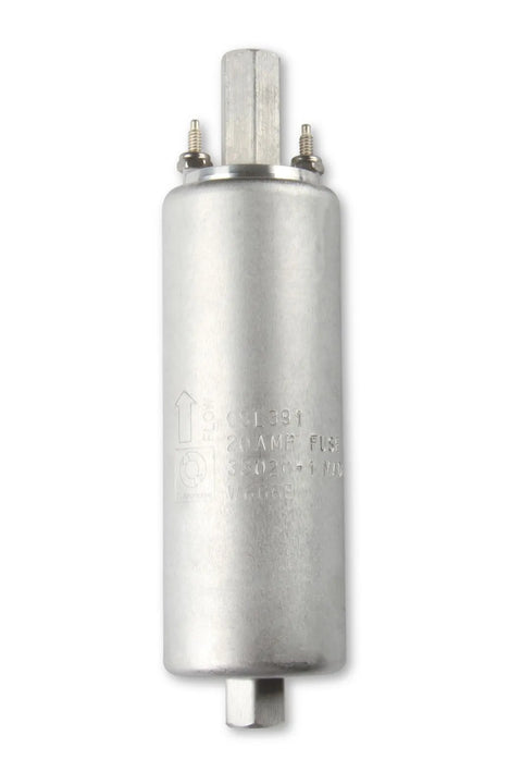 Holley 190 LPH Universal In-Line Fuel Pump Gerotor Style 190 Liter Per Hour In-Line Frame Mounted Street/Strip Appl...