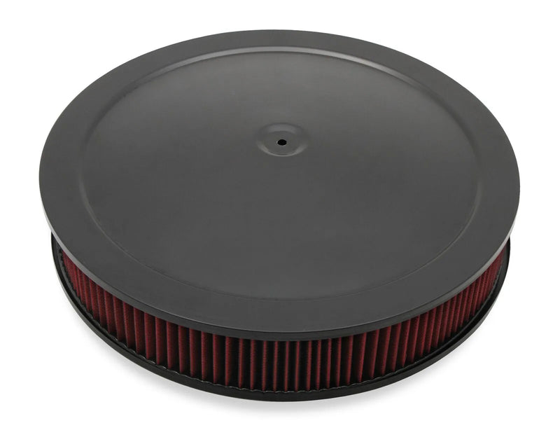 Holley 4500 drop base air cleaner black w/3" red washable gauze filter