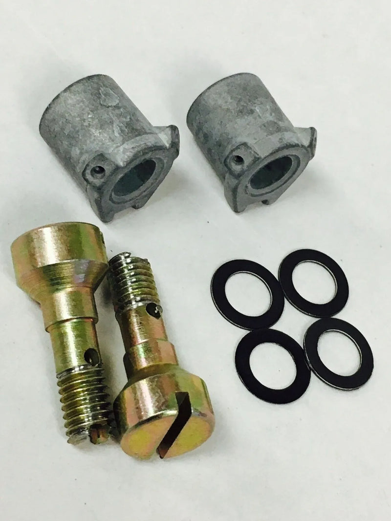 Holley Accelerator Pump Discharge Nozzle Two Accelerator Pump Discharge Nozzles 0.040 in. Hole Size Straight Type Includes 4 Gaskets and 2 Nozzle Screws