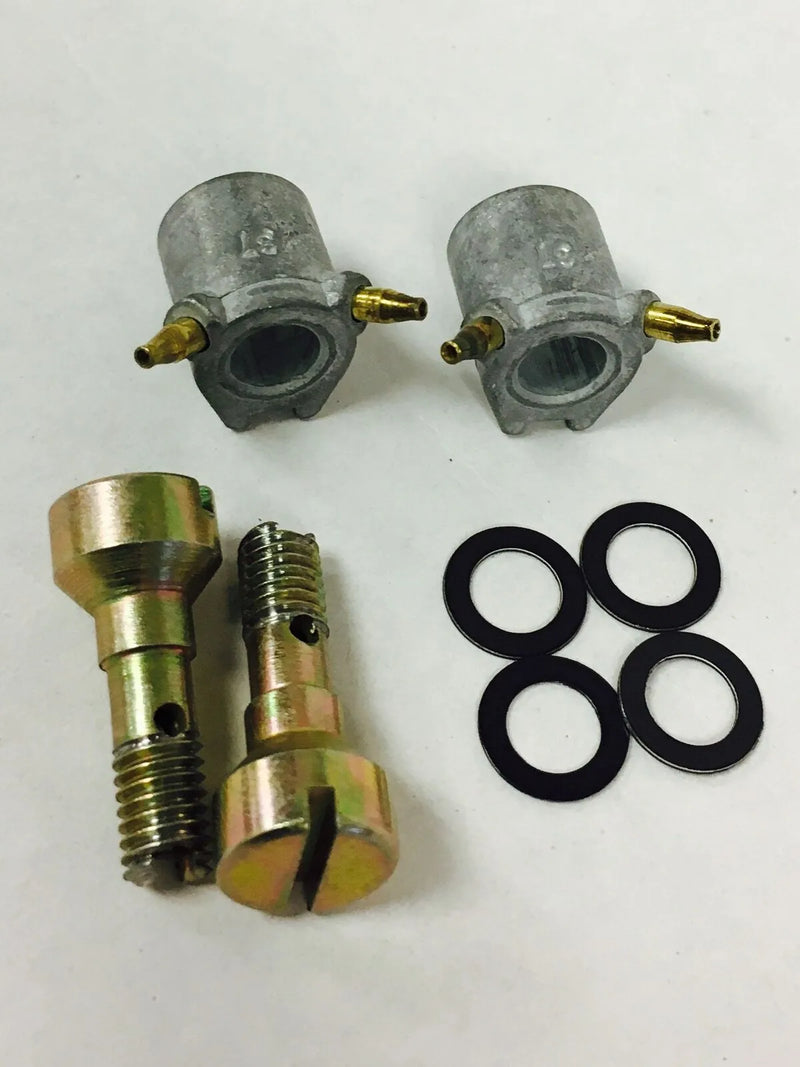 Holley Accelerator Pump Discharge Nozzle Two Accelerator Pump Discharge Nozzle 0.040 in. Hole Size Tube Type Includes 4 Gaskets and 2 Nozzle Screws