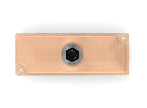Holley 8" x 3" HydraMat®, Rectangle Center outlet pick-up with -3/8" NPT fitting.Fitting location designed for universal use.