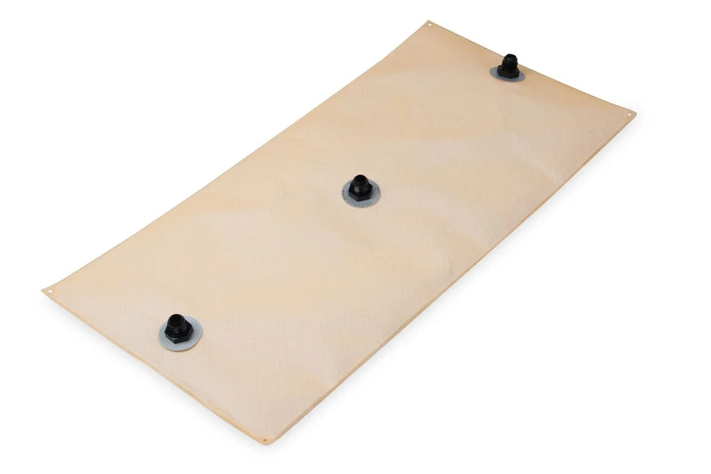 Holley 30" x 14" HydraMat®, Rectangle Center and Side outlet pick-ups with -10AN fitting. Fitting locations designed for universal use.