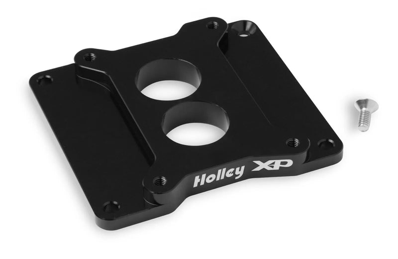 Holley 17-90 Carburetor Adapter Plate - Black Anodized