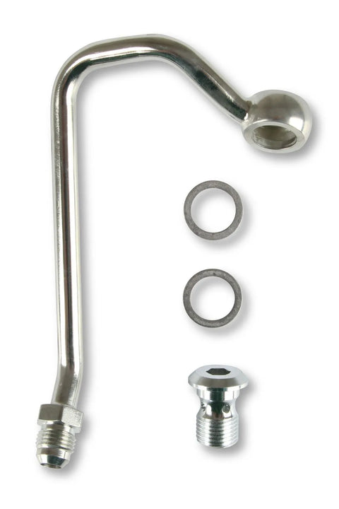 Holley Power Steering Hardline for Saginaw Type II Pumps Fits Gen III Hemi Engines - Steel with Nickel Plating - Use w/ Pump 198-104 or Pump Kit 97-382