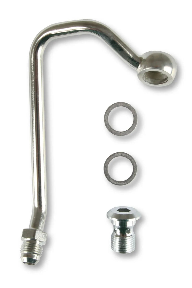 Holley Power Steering Hardline for Saginaw Type II Pumps Fits Gen III Hemi Engines - Steel with Nickel Plating - Use w/ Pump 198-104 or Pump Kit 97-382