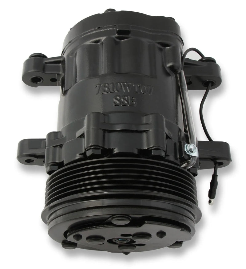 Holley 199-104 SD7 A/C Compressor SD7 A/C Compressor Black