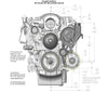 Holley - Black Finish Includes SD7 A/C Compressor, Alternator, P/S Pump, Tensioner, Belt, & Pulleys