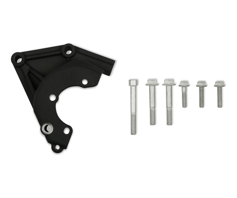 Holley Mid LSA/LS Accessory Drive Bracket Kit - Power Steering - Black Small Block Chevrolet - Gen III/IV - LSA/LS