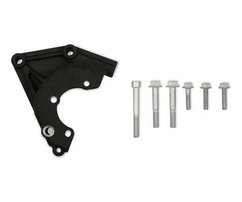 Holley Mid LSA/LS Accessory Drive Bracket Kit - Power Steering - Black Small Block Chevrolet - Gen III/IV - LSA/LS