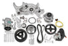 Holley Mid-Mount Complete Accessory System LS Engine Drive includes SD7 A/C Compressor, Alternator, P/S Pump, Tensioner, Belt, Crank Damper & Pulleys