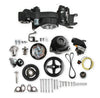 Holley Mid-Mount Race Accessory System-Black Finish LS Engine Drive includes Alternator, P/S Pump, Tensioner, Crank Damper, Belt, & Pulleys